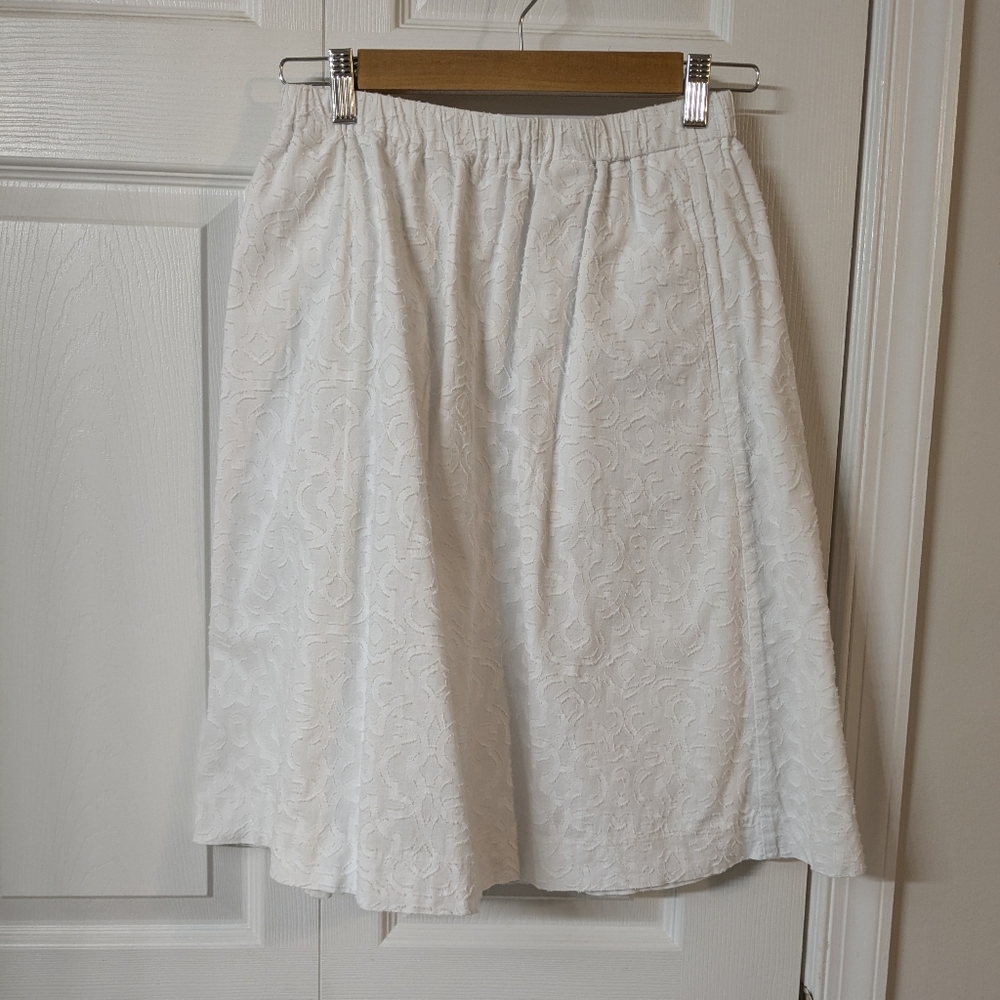 J. Crew Factory White A-Line Skirt Size 2